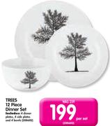 Trees 12 Piece Dinner Set-Per Set
