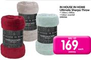 In House In Home Ultimate Sherpa Throw-Each