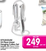 Stylehouse 24 Piece Linear Hanging Cutlery Set-Per Set