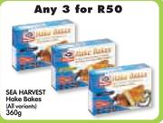 Sea Harvest Hake Bakes(All Variants)-3x360g