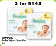 Pampers Baby Wipes Sensitive-2 x 4's