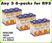 Infacare Juices (All Variants)-6 x 200ml-3's