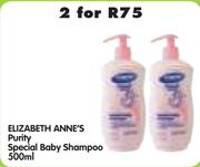 Elizabeth Anne's Purity Special Baby Shampoo-2 x 500ml