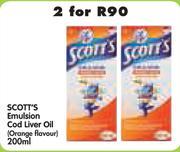 Scott's Emulsion Cod Liver Oil (Orange Flavour)-2 x 200ml