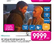 Hisense 50"(127cm) 3D UHD Smart LED TV 50K680U