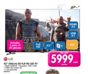 LG 42"(106cm) 3D Full HD LED TV 42LB623T