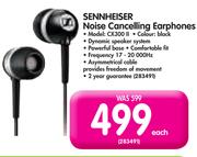 Sennheiser Noise Cancelling Earphones CX300 II