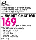 Blackberry Z3-On Smart Chat 1GB