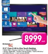 Lenovo 21.5" Core i3 All-In-One Touch Desktop C460