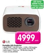 LG Portable LED Projector PH300