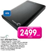 Seagate 3.5" 4TB Hard Drive Backup Plus