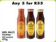 Mrs. Ball's Chutney (All Variants)-3 x 470gm