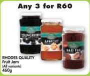 Rhodes Quality Fruit Jam (All Variants)-3 x 460gm