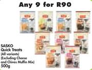 Sasko Quick Treats(All Variants)(Excluding Cheese And Chives Muffin Mix)-9x500g