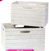 Accent Medium Wooden Crate