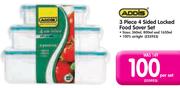 Addis 3 Piece 4 Sided Locked Food Saver Set-Per Set