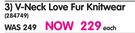 Legend V-Neck Love Fur Knitwear-Each