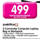 Paklite Commuter Computer Laptop Bag Or Backpack