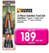 Garden Master 3 Piece Garden Tool Set-Per Set