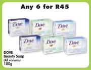 Dove Beauty Soap(All Variants)-6x100g