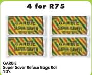 Garbie Super Saver Refuse Bags Roll-4 x 20's