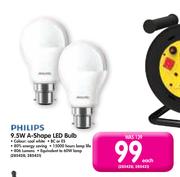 Philips 9.5W A-Shape LED Bulb Each