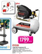Ryobi 1.5KW 50Ltr Compressor Kit KIT201-Per Kit