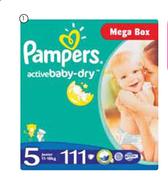 Pampers Active Mega Box (111's;120's;132's;150;s) Each