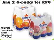 Fruitree 2's Glass Bottle Juices (All Variants)-6 x 350ml