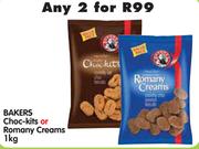 Bakers Choc-Kits Or Romany Creams-2 x 1kg