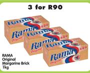 Rama Original Margarine Brick-3 x 1kg