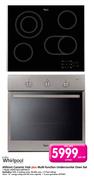 Whirlpool 600mm Ceramic Hob + Multi-Function Undercounter Oven Set AKT8210LX/AKP560/0
