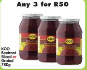 KOO Beetroot Sliced Or Grated 3 x 780G