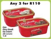Ola Gino Ginelli Ice Cream(All Variants)-2x1.5L