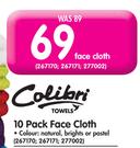  Colibri 10 Pack Face Cloth