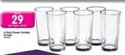 Flower Tumbler Hi-Ball-Per 6-Pack 