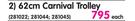 Travel 62cm Carnival Trolley-Each