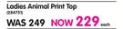 Legend Ladies Animal Print Top-Each
