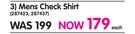Legend Mens Check Shirt-Each