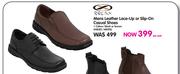 Bronx Mens Leather Lace-Up Or Slip-On Casual Shoes-Per Pair