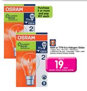 Osram 46W Or 77W Eco Halogen Globe Each