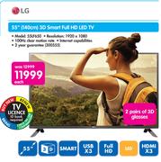 LG 55"(140cm) 3D Smart Full HD LED TV 55LF650