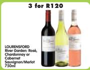 Lourensford River Garden:Rose, Chardonnay Or Cabernet Sauvignon/Merlot-3 x 750ml
