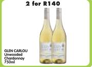 Glen Carlou Unwooded Chardonnay-2 x 750ml