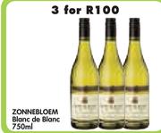 Zonnebloem Blanc De Blanc-3 x 750ml