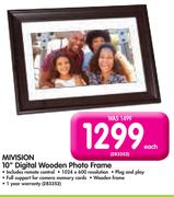 Mivision 10" Digital Wooden Photo Frame