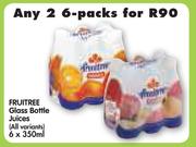 Fruitree Glass Bottle Juices(All Variants)-2/6x350ml