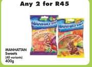 Manhattan Sweets (All Variants)-2 x 400g