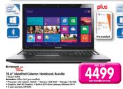 Lenovo 15.6" Ideapad Celeron Notebook Bundle G404