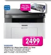 Samsung 2070FW 4-in-1 Mono Laser Printer plus Toner